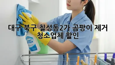 대구 북구 칠성동2가 곰팡이 제거 청소업체 할인!